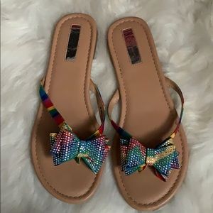 INC women’s flip flops